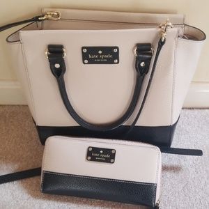 Kate spade purse and wallet combo